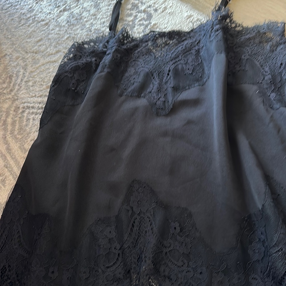 Black lace camisole